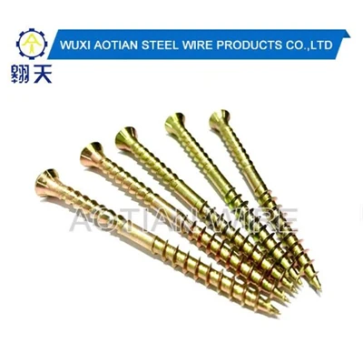 3.5X25mm Phillips вдлъбната глава, ярко жълто поцинковано самонарезен винт